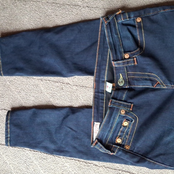 True Religion Y2K Vintage Halle Jeans Darkwash Size 29 - Picture 6 of 8